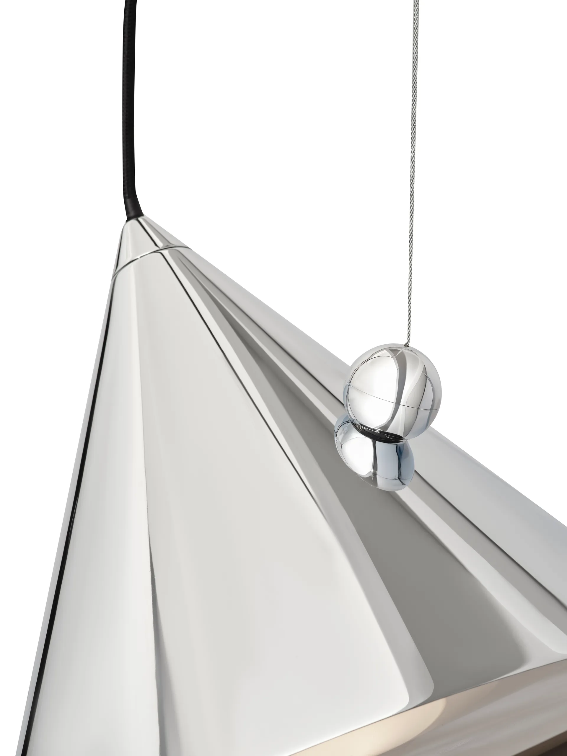 Lampada sospesa Pose, Argento, Ø25×24,5 cm Tom Dixon