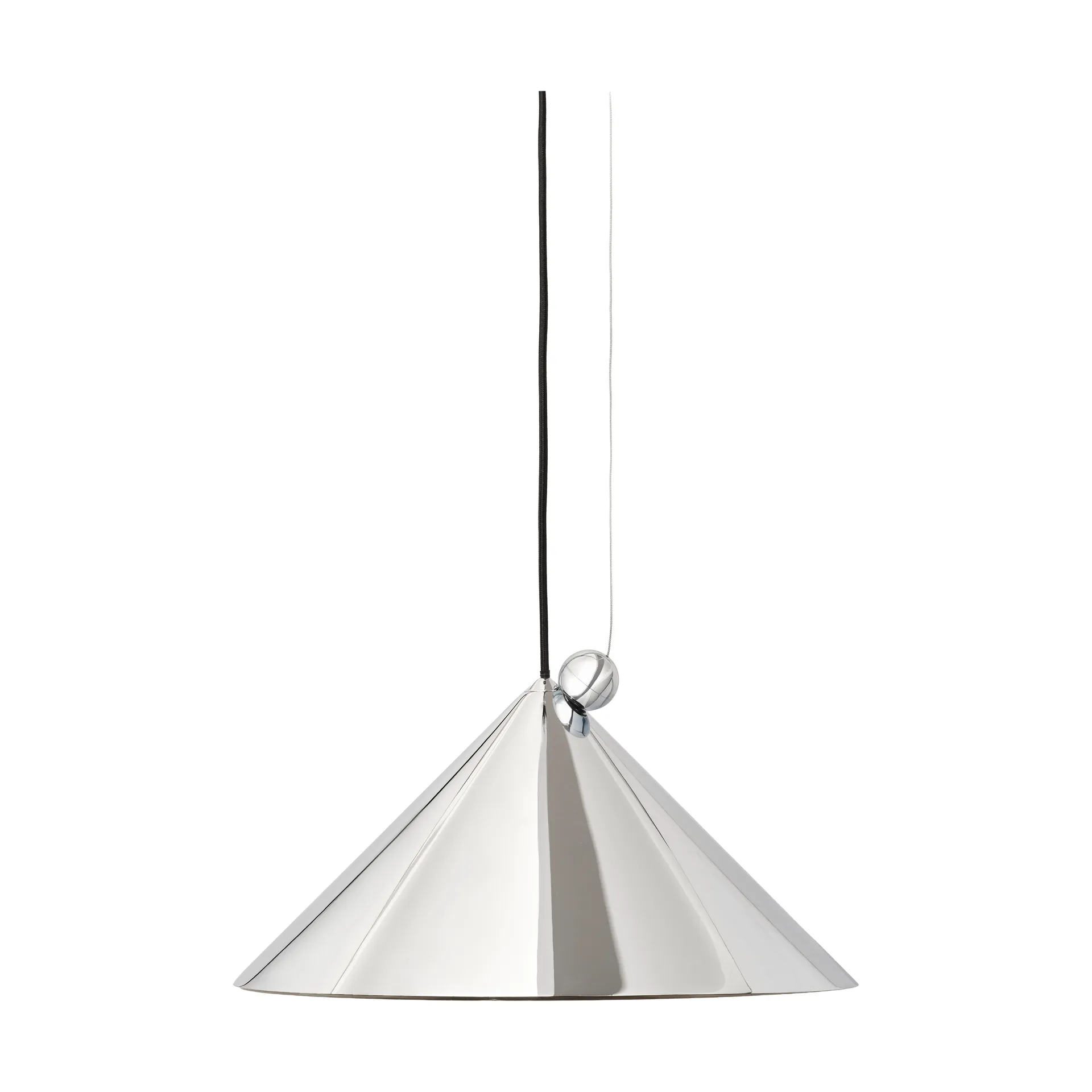 Lampada sospesa Pose, Argento, Ø43x30 cm Tom Dixon
