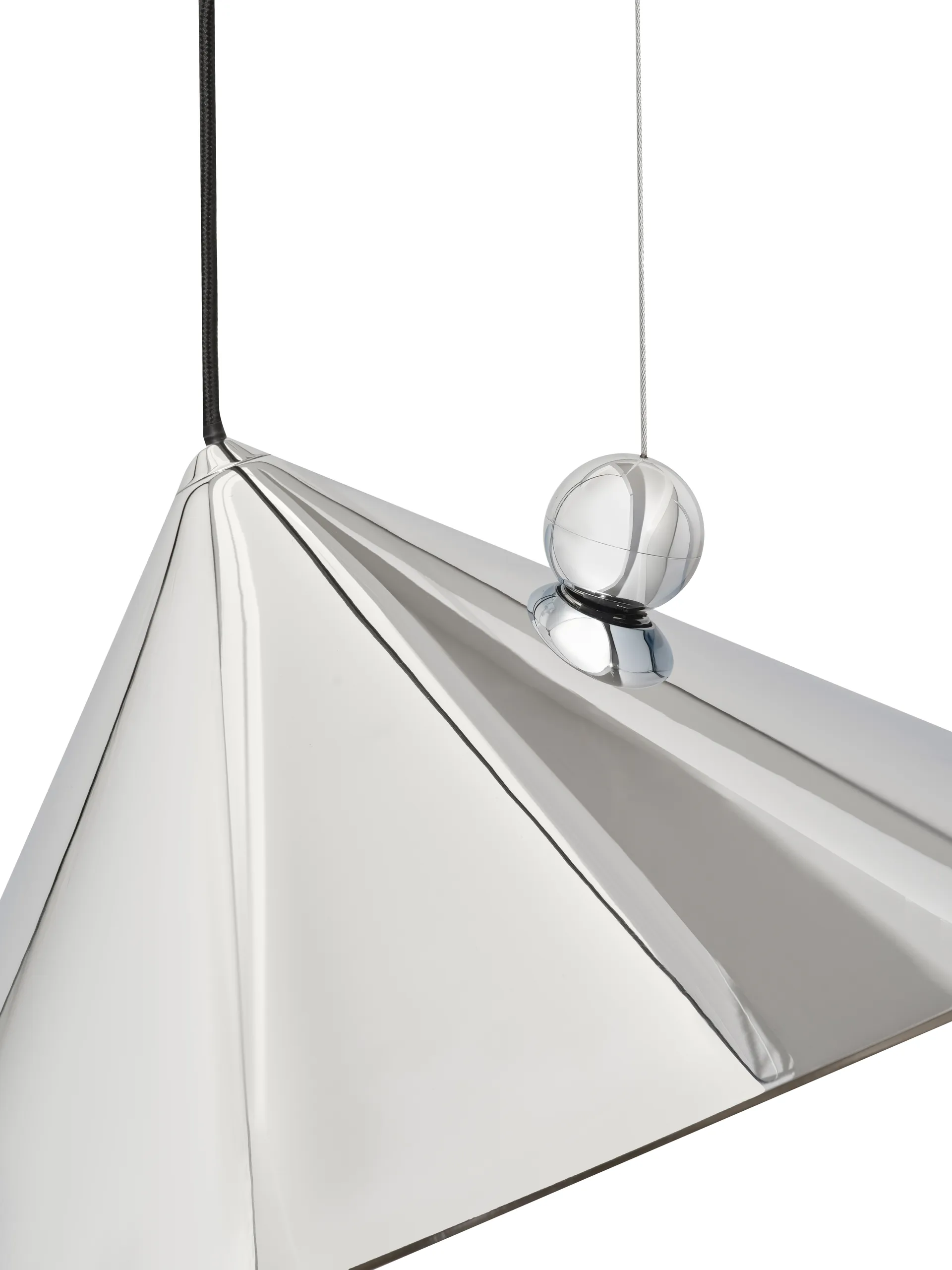 Lampada sospesa Pose, Argento, Ø43x30 cm Tom Dixon