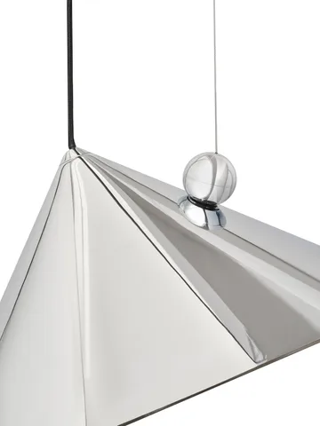 Lampada sospesa Pose - Argento, Ø43x30 cm - Tom Dixon