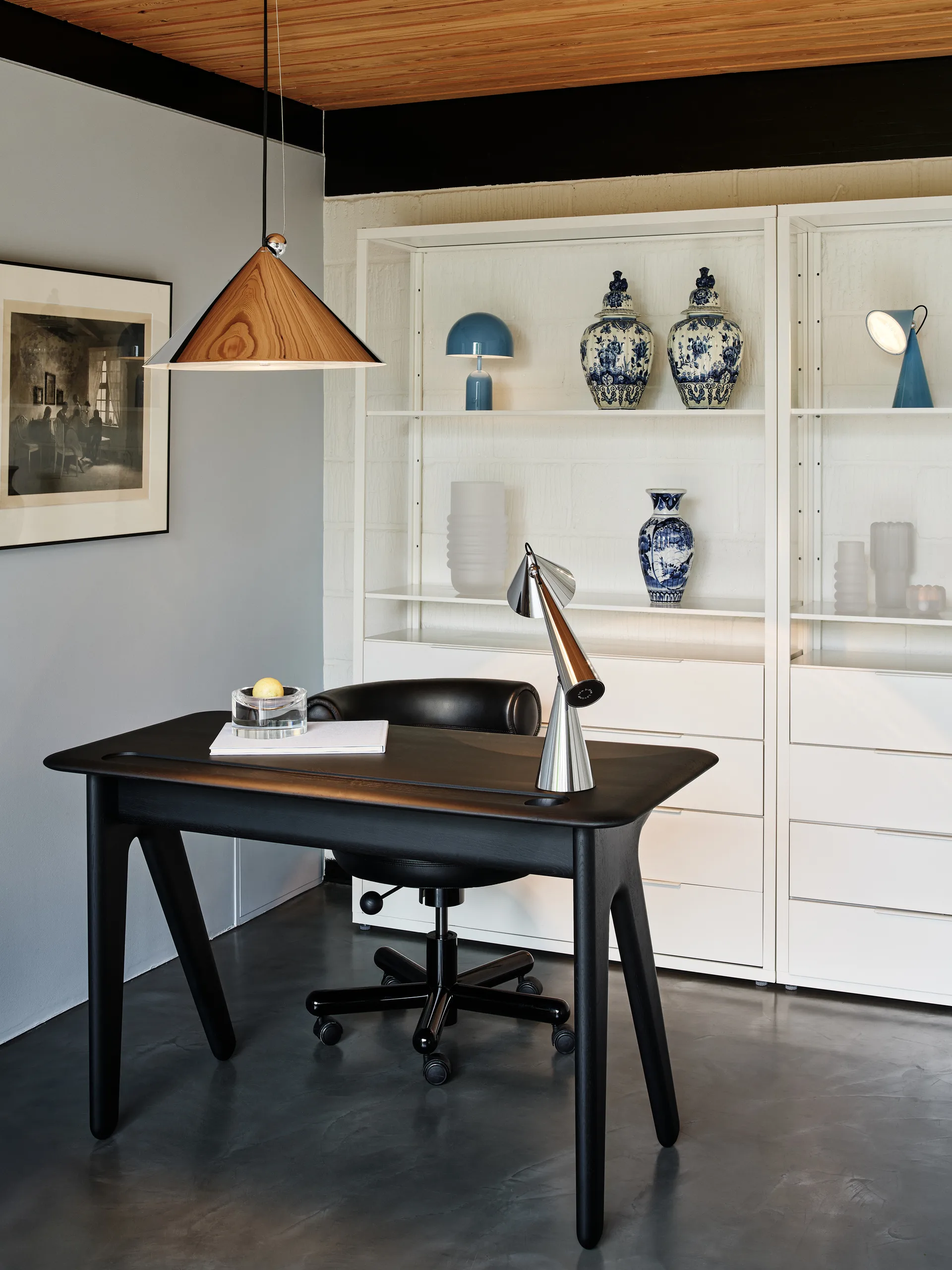 Lampada sospesa Pose, Argento, Ø43x30 cm Tom Dixon