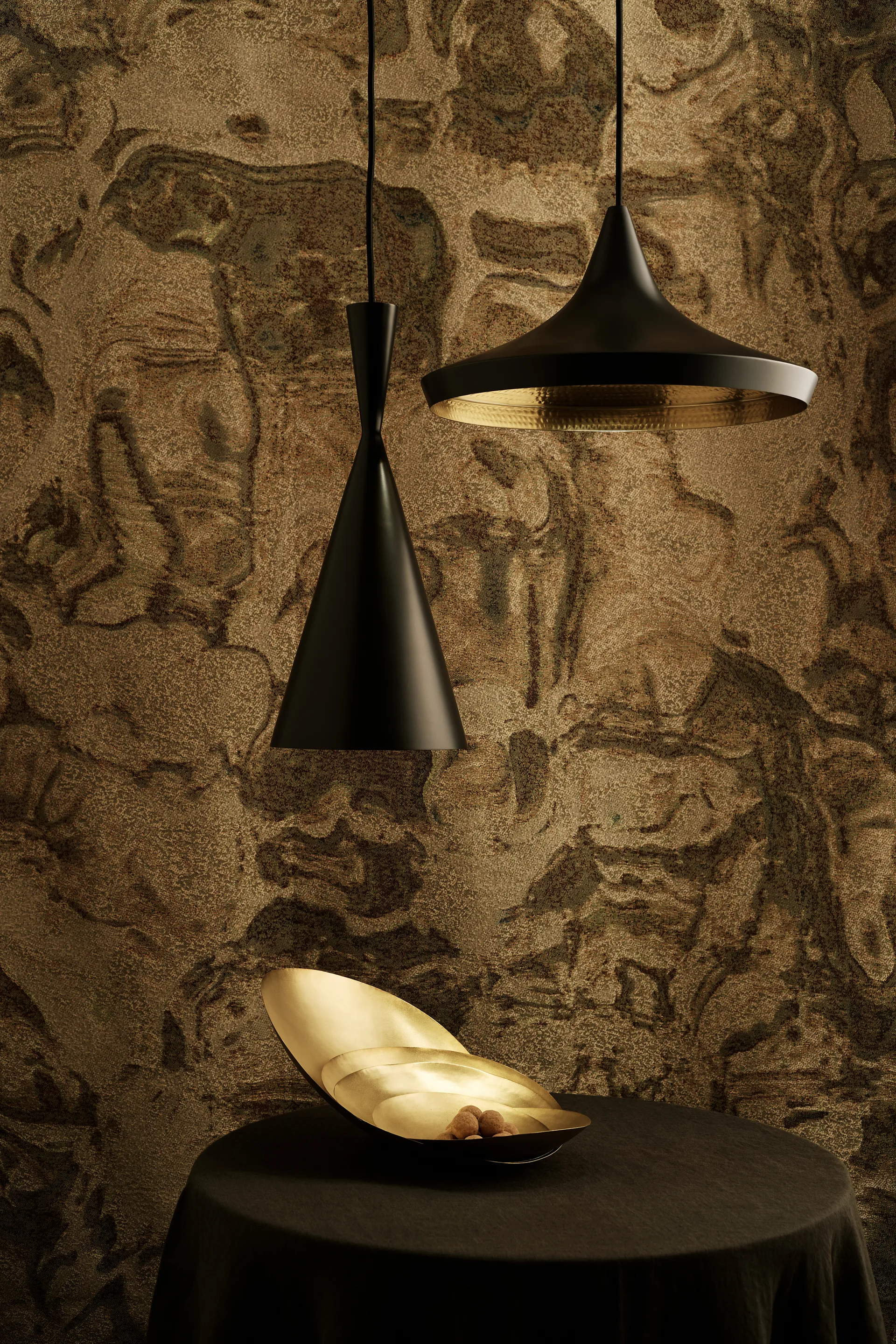 Lampadario a sospensione Beat Wide LED Ø36 cm, Nero Tom Dixon