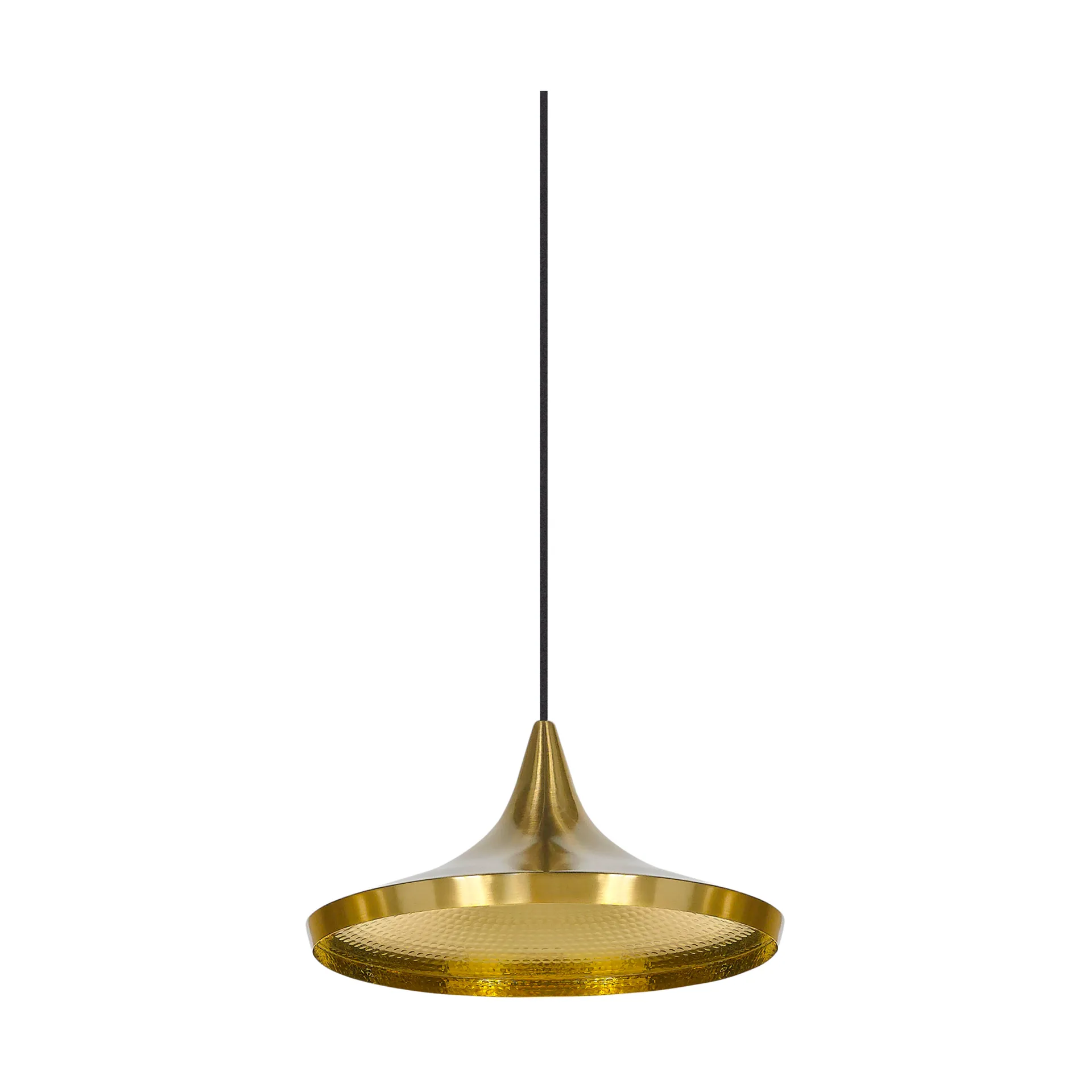 Lampadario a sospensione Beat Wide LED Ø36 cm, Ottone Tom Dixon