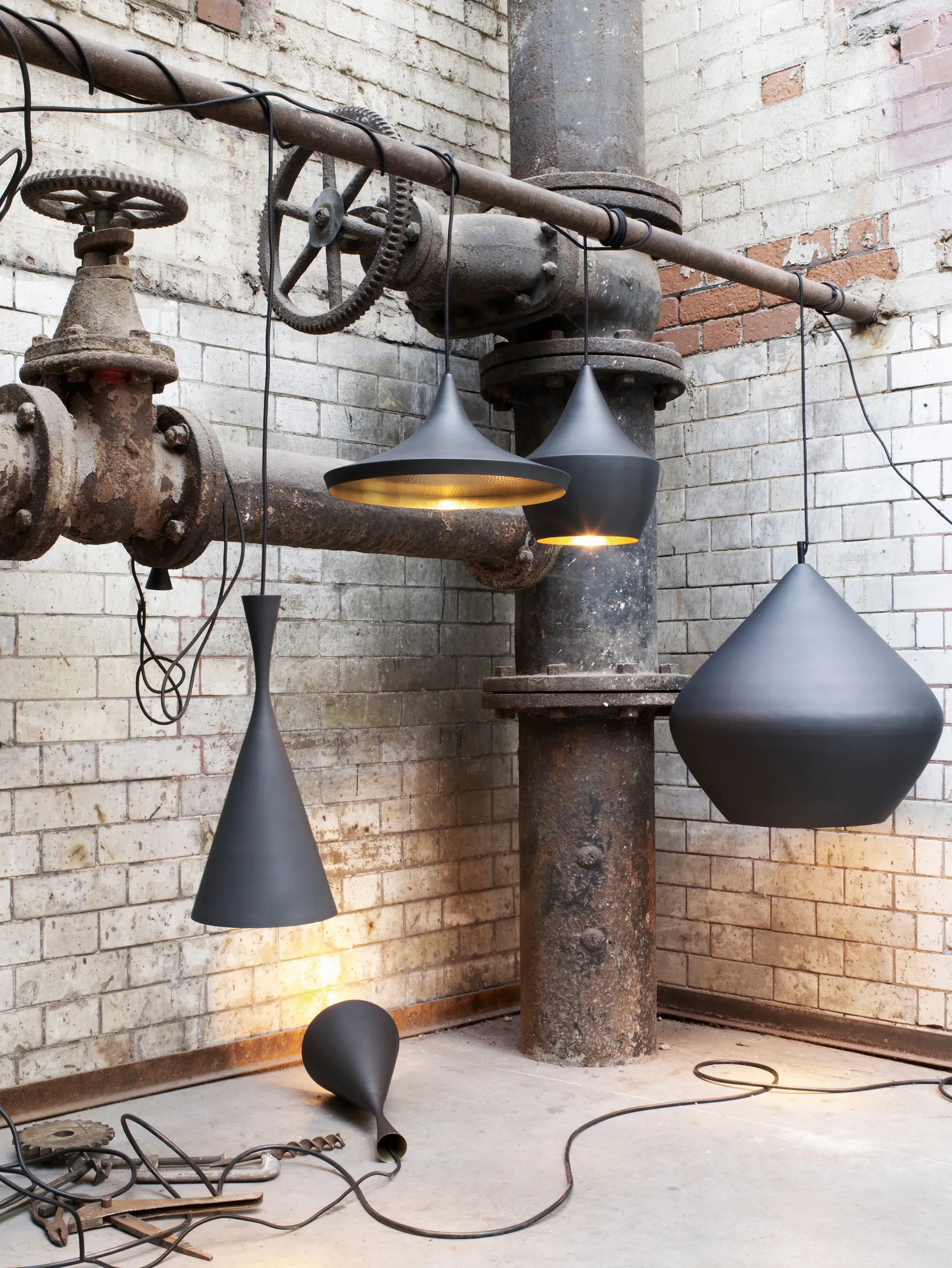 Lampadario a sospensione LED Beat Fat Ø30 cm, Nero Tom Dixon