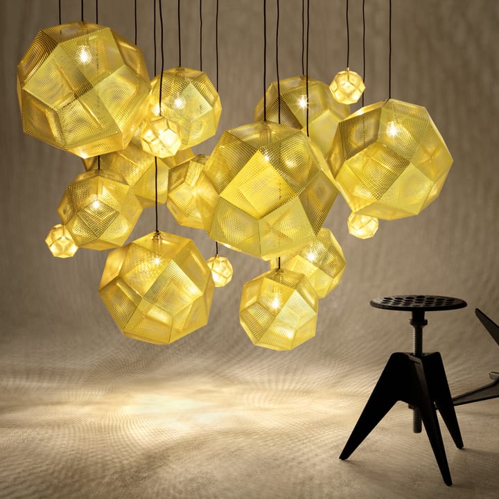 Lampadario Etch 50 cm, Ottone Tom Dixon