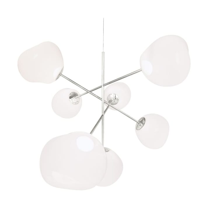 Lampadario grande Melt Chandelier LED 196 cm - Opale-argento - Tom Dixon