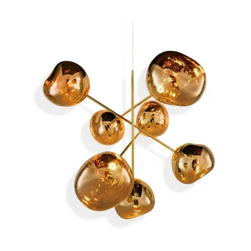 Lampadario grande Melt Chandelier LED 196 cm - Oro - Tom Dixon