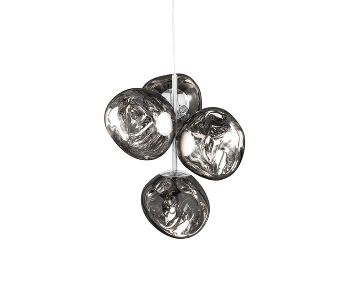 Lampadario Melt Chandelier mini LED 63,4 cm, Argento Tom Dixon
