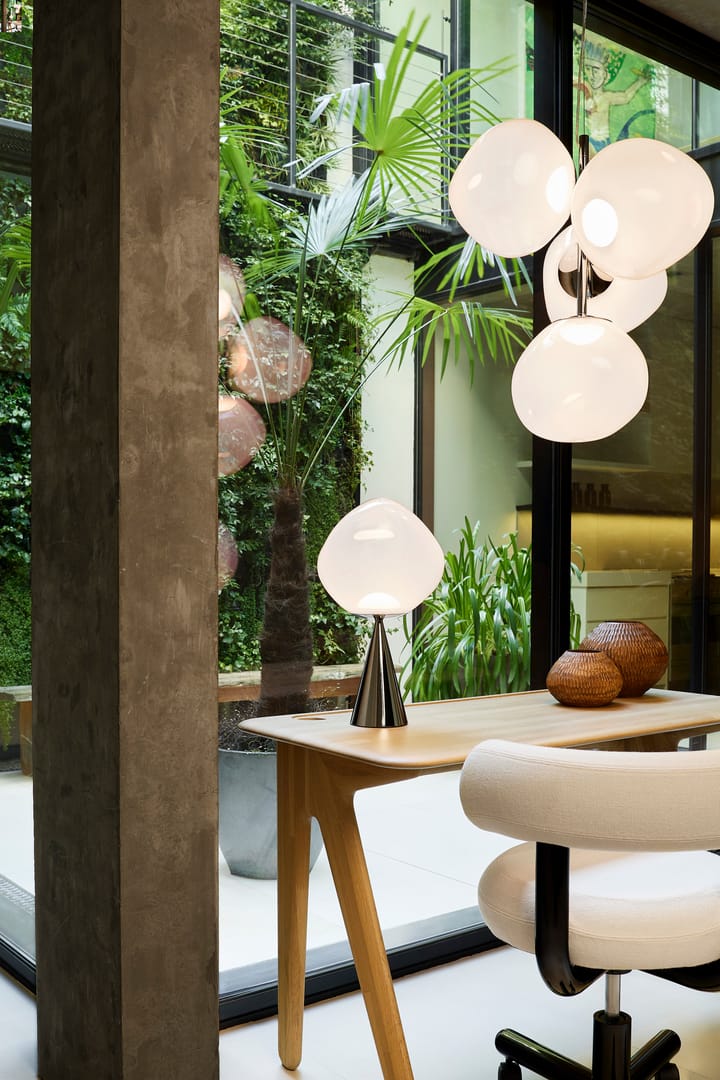 Lampadario Melt Chandelier mini LED 63,4 cm, Opale-argento Tom Dixon