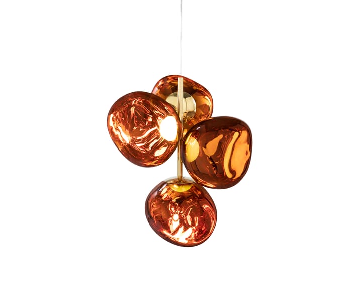 Lampadario Melt Chandelier mini LED 63,4 cm, Rame Tom Dixon