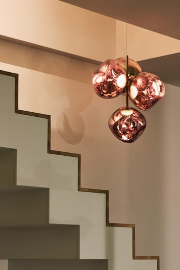 Lampadario Melt Chandelier mini LED 63,4 cm - Rame - Tom Dixon