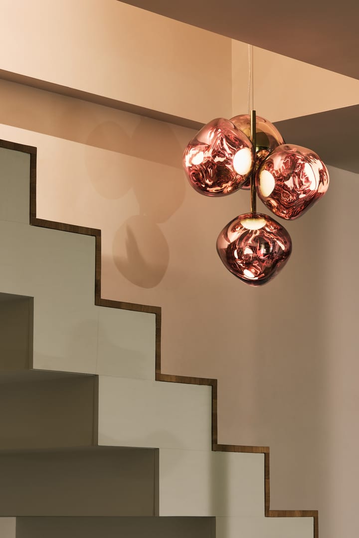 Lampadario Melt Chandelier mini LED 63,4 cm, Rame Tom Dixon