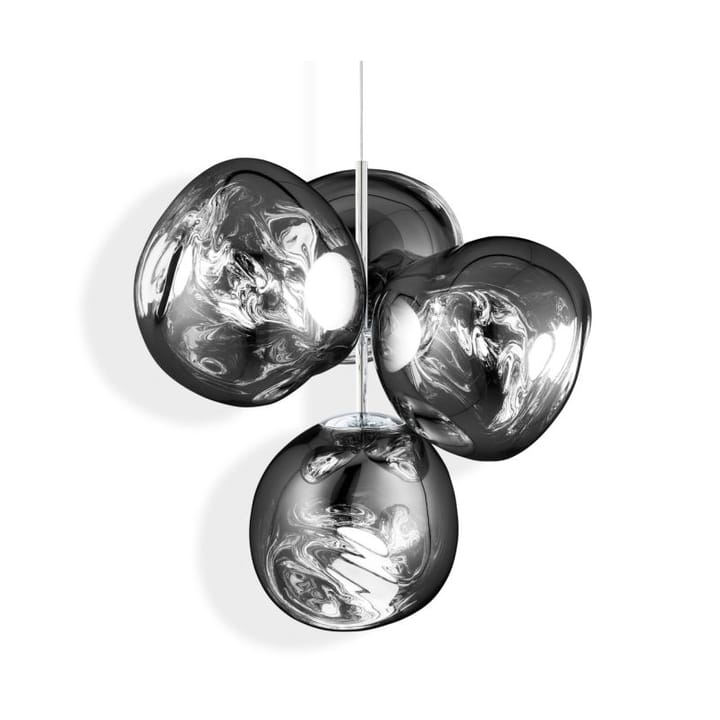 Lampadario piccolo Melt Chandelier LED 103 cm - Argento - Tom Dixon