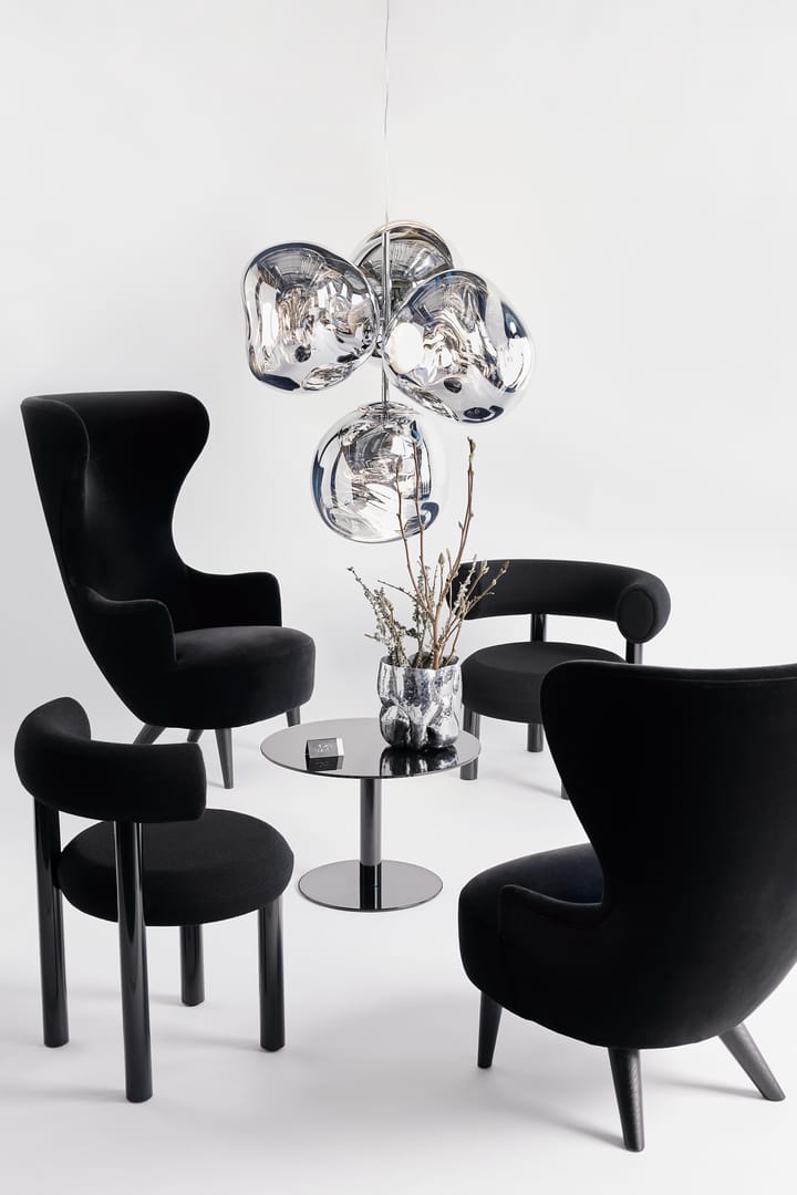 Lampadario piccolo Melt Chandelier LED 103 cm, Argento Tom Dixon