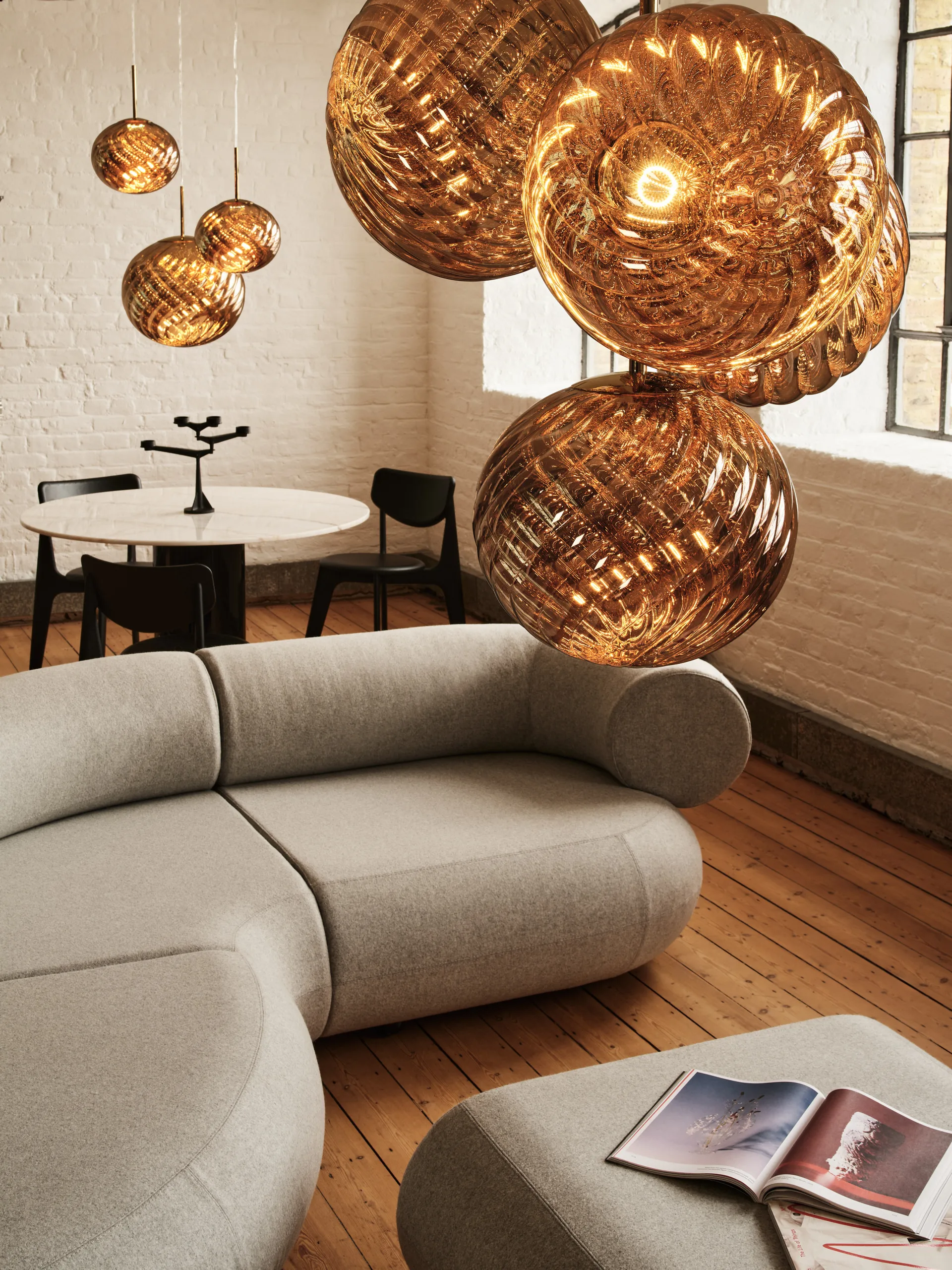 Lampadario Whirl Ø30 cm, Oro Tom Dixon