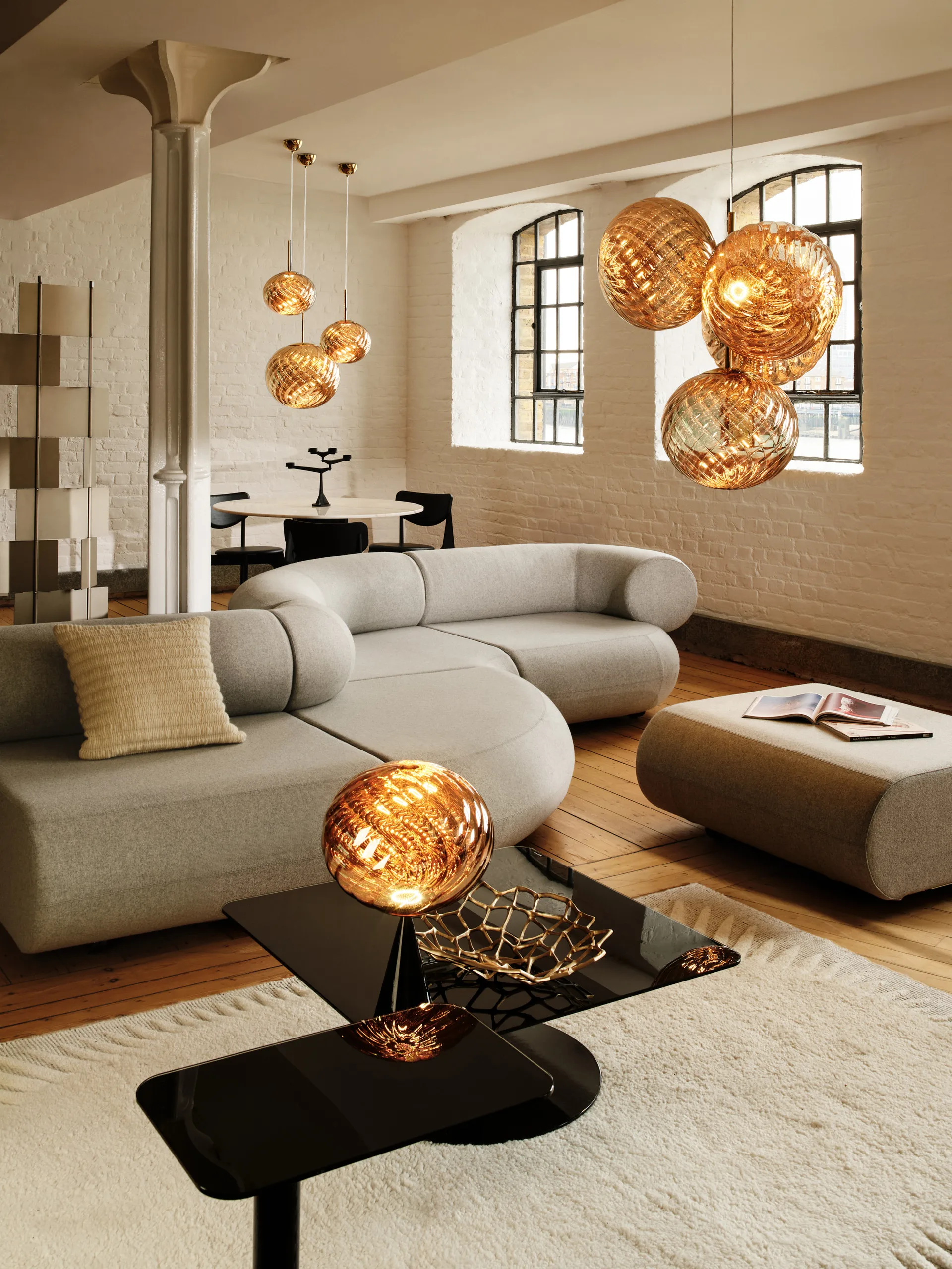 Lampadario Whirl Ø45 cm, Oro Tom Dixon