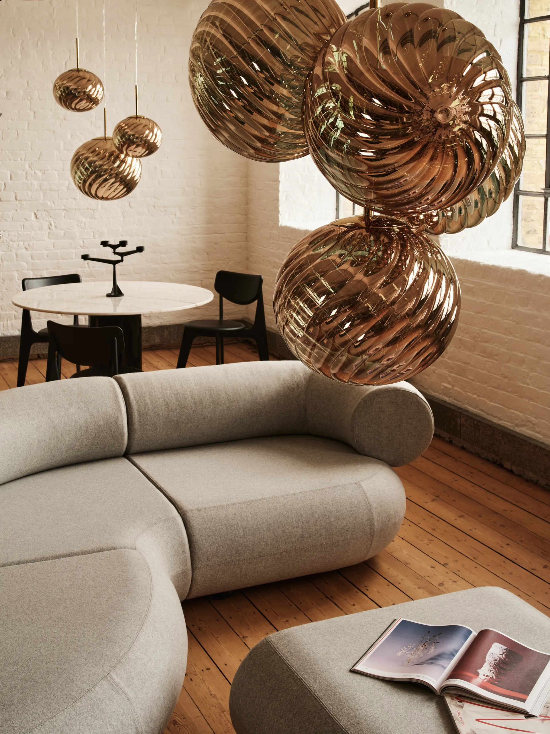 Lampadario Whirl Ø45 cm, Oro Tom Dixon