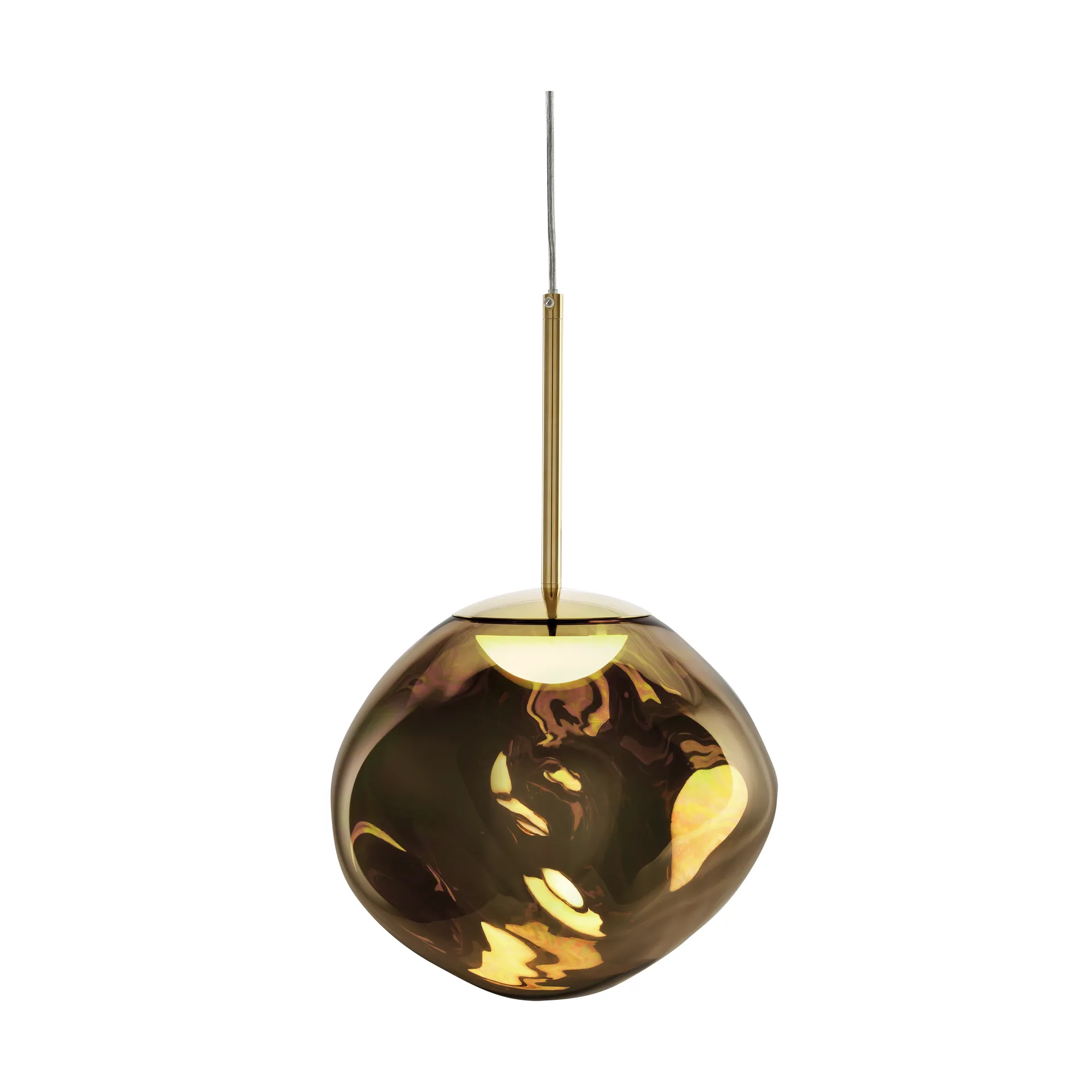 Melt lampada a sospensione LED, Bronze (bronzo), mini 27x28 cm Tom Dixon