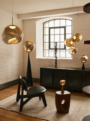 Melt lampada a sospensione LED - Bronze (bronzo), mini 27x28 cm - Tom Dixon