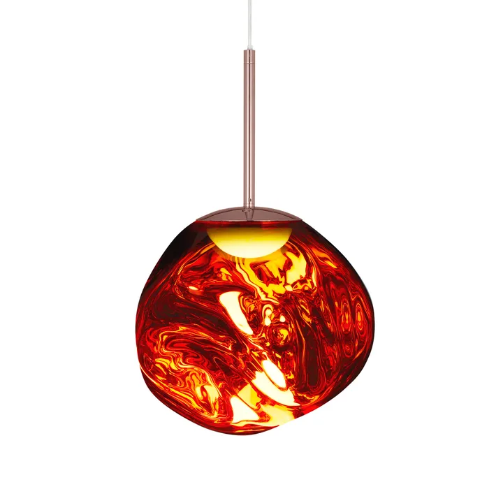Melt lampada a sospensione LED - Copper (rame), mini 27x28 cm - Tom Dixon