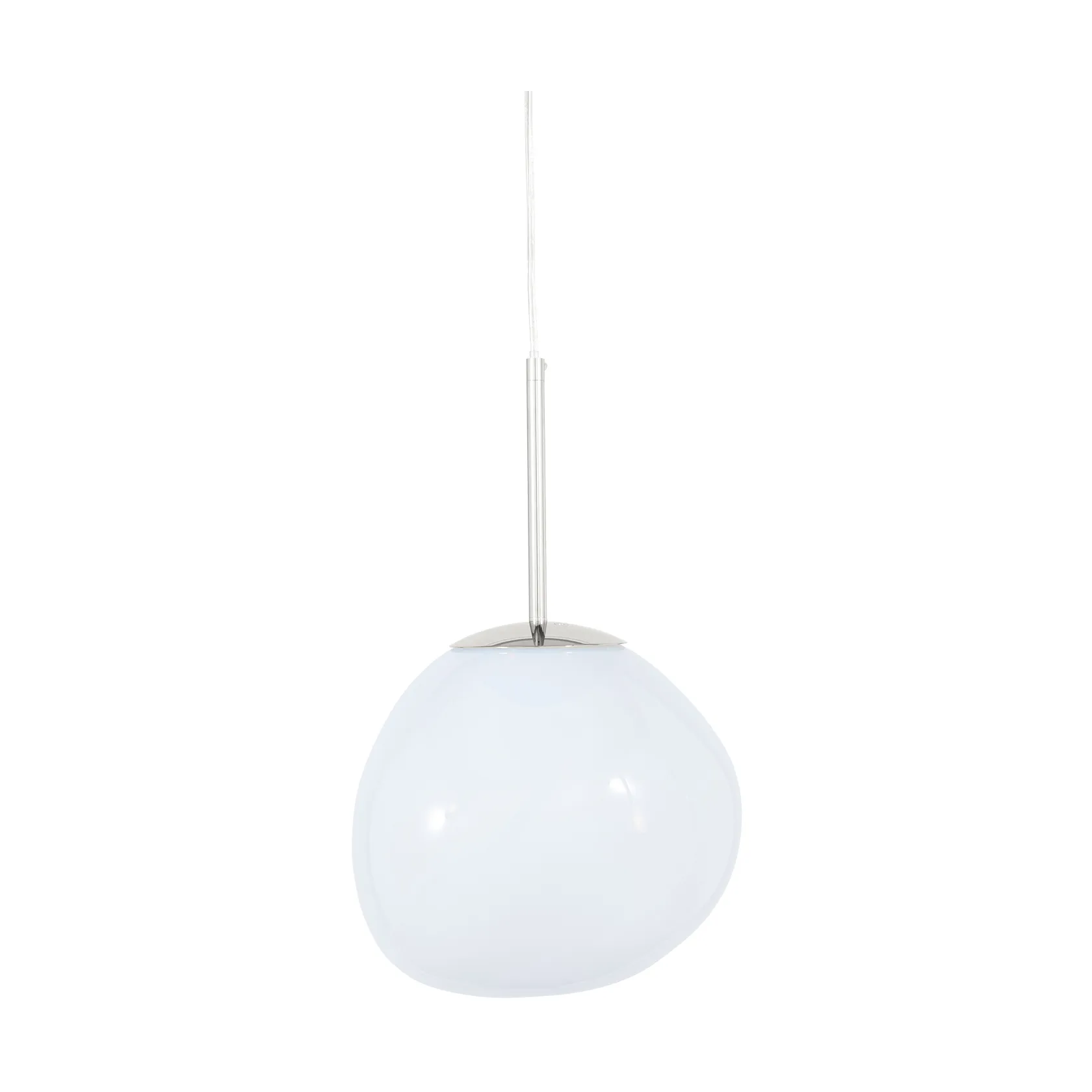 Melt lampada a sospensione LED, Opal-silver, mini 27x28 cm Tom Dixon