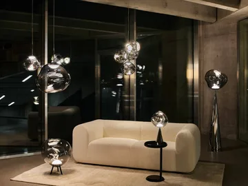 Mini lampada LED a sospensione Melt - Nichel - Tom Dixon