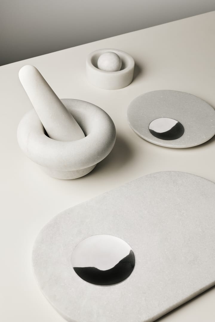 Pestello in pietra Ø20 cm, Marmo bianco Tom Dixon