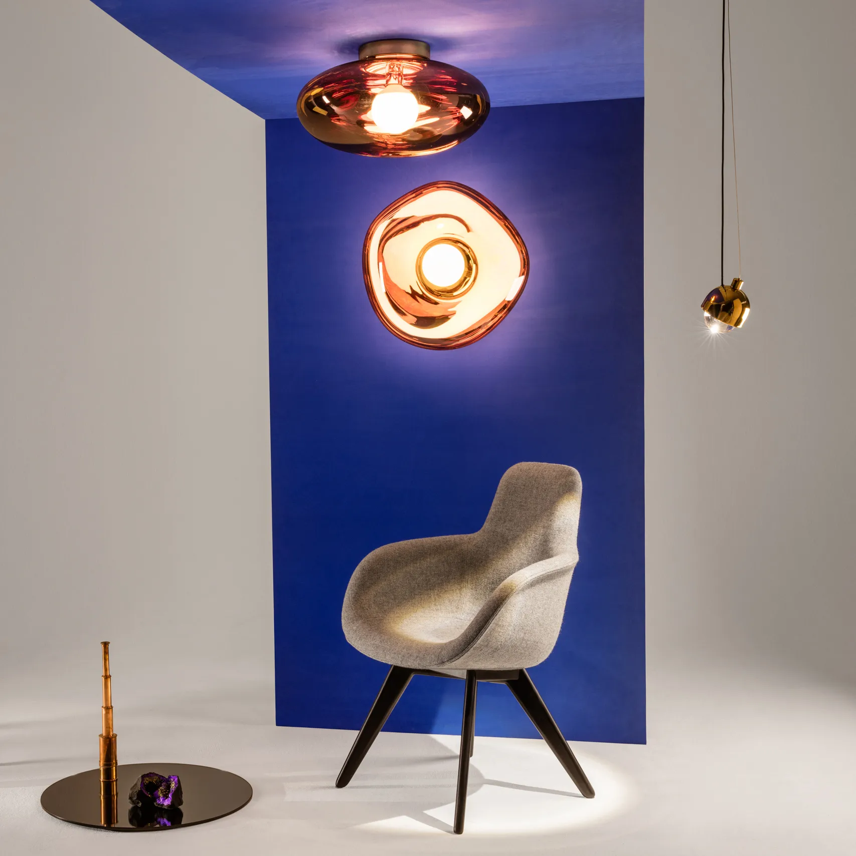 Plafoniera/parete LED Melt Surface, Rame Tom Dixon