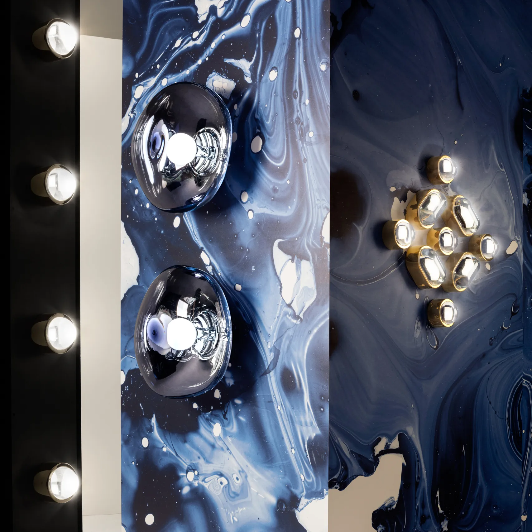 Plafoniera/parete LED Melt Surface, Smoke Tom Dixon