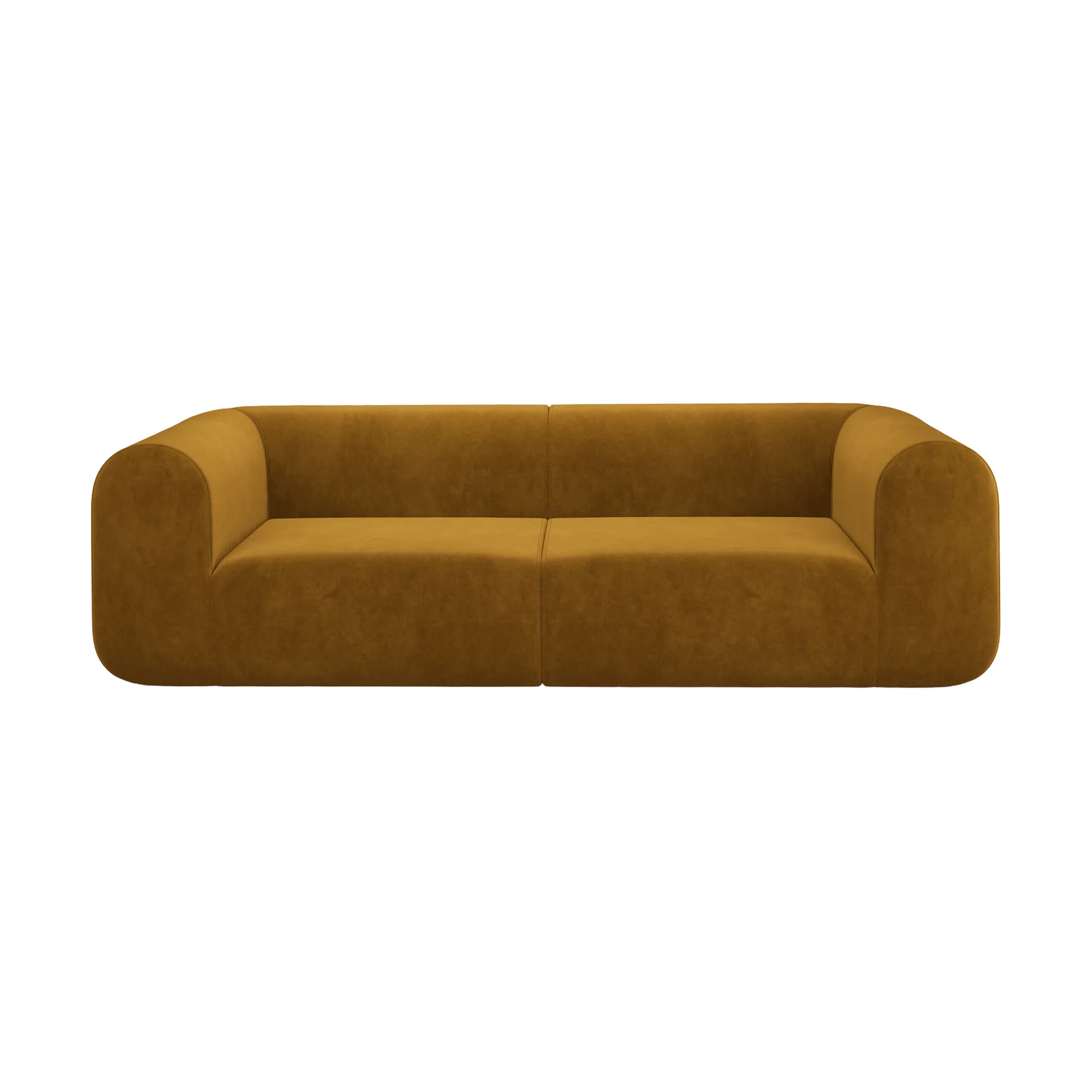 Plump divano modulare, Gold royal velvet, 3 posti Tom Dixon