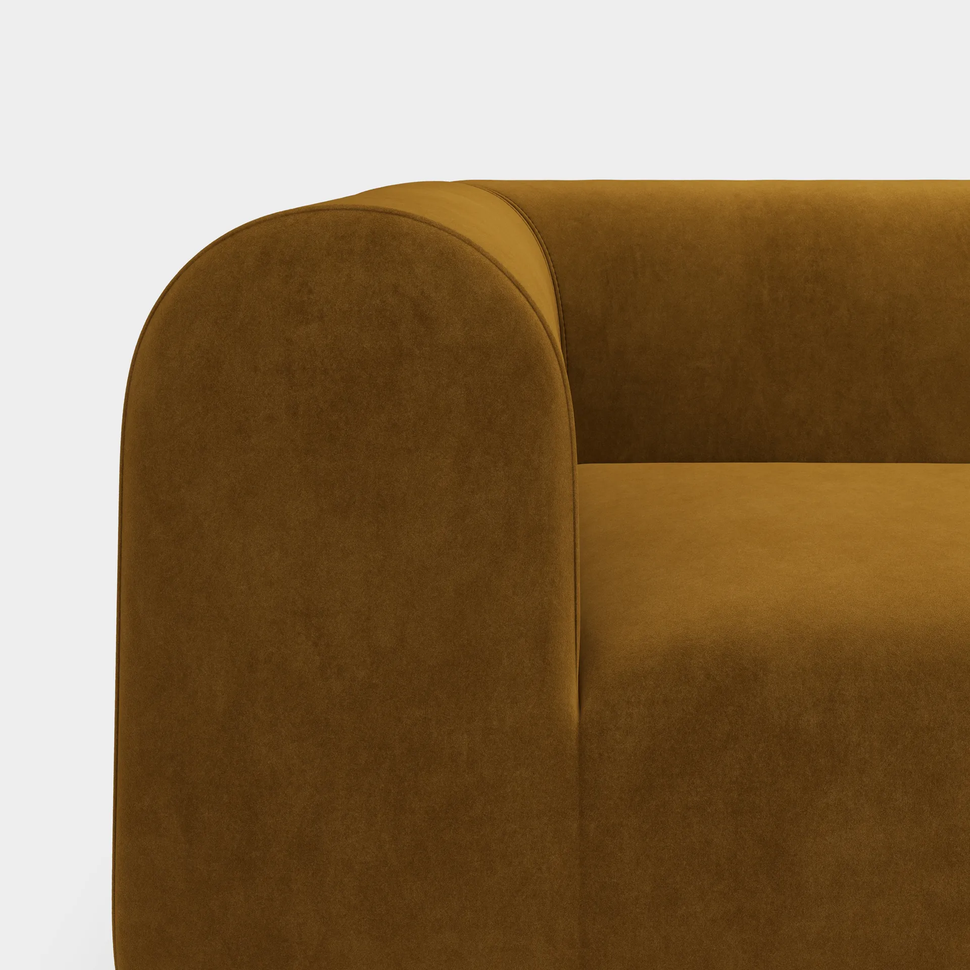 Plump divano modulare, Gold royal velvet, 3 posti Tom Dixon