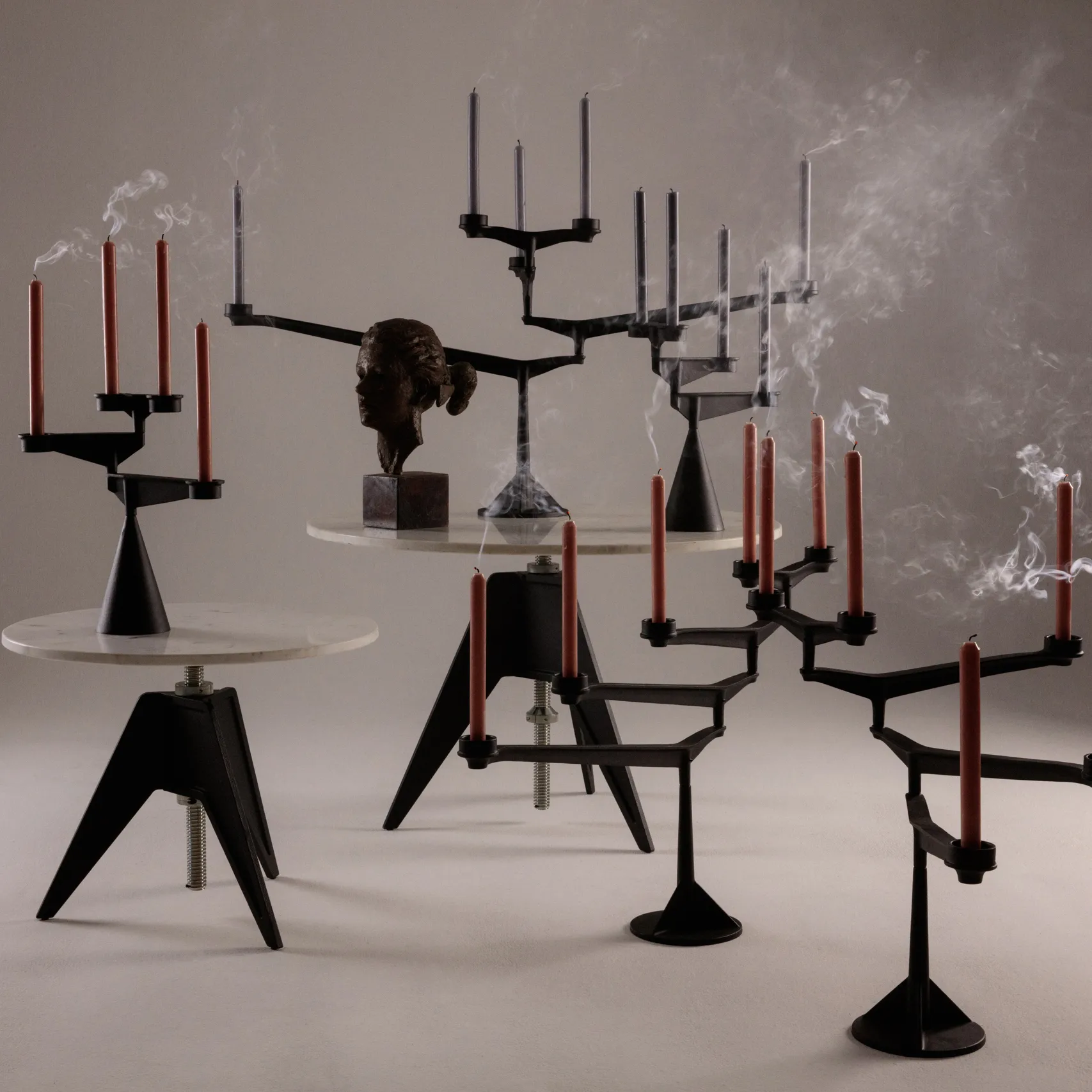 Portacandele Spin mini, Nero Tom Dixon