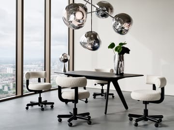 Scrivania Slab Individual 60x120 cm - Rovere nero - Tom Dixon