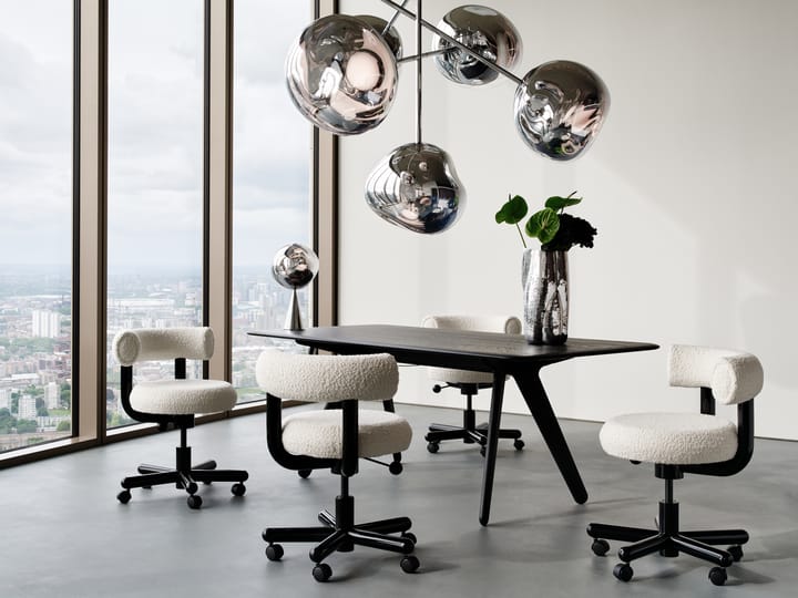 Scrivania Slab Individual 60x120 cm, Rovere nero Tom Dixon
