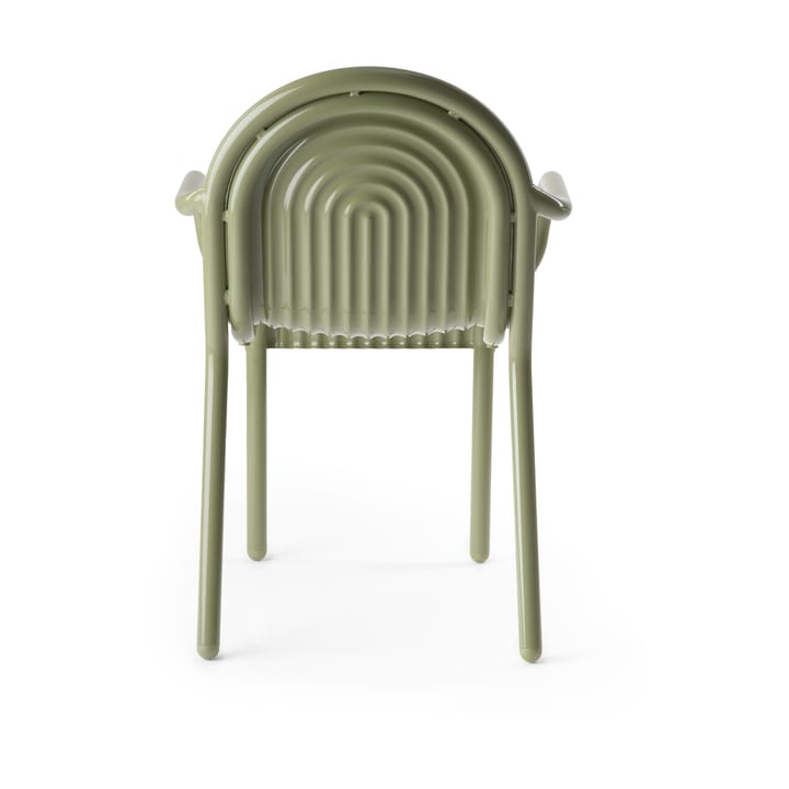 Sedia con braccioli Groove, Muschio Tom Dixon