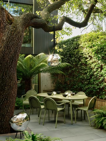 Sedia con braccioli Groove - Muschio - Tom Dixon