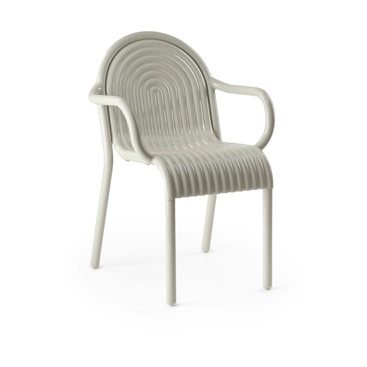 Sedia con braccioli Groove - Stucco - Tom Dixon