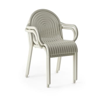Sedia con braccioli Groove - Stucco - Tom Dixon