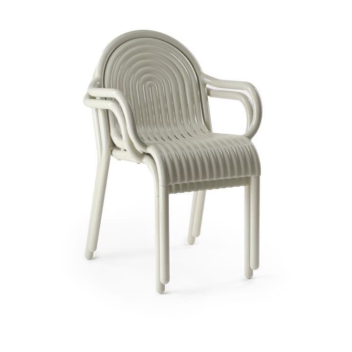Sedia con braccioli Groove, Stucco Tom Dixon