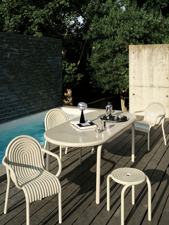 Sedia con braccioli Groove, Stucco Tom Dixon