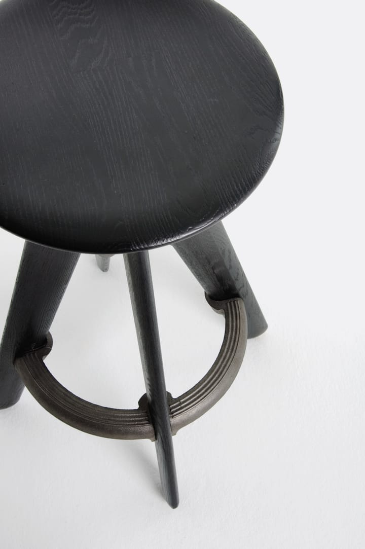 Sgabello da bar Slab 76 cm, Rovere nero Tom Dixon