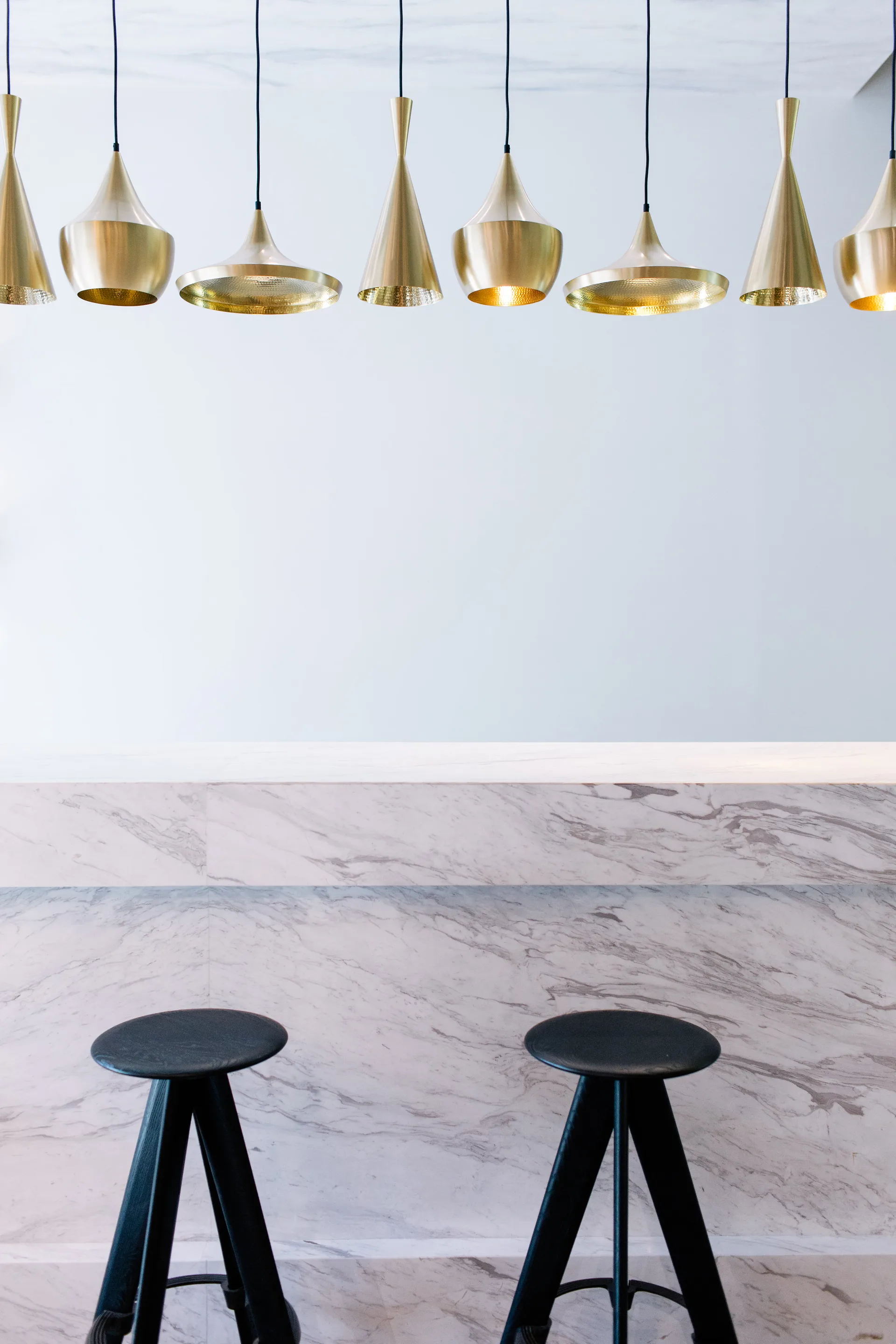 Sgabello da bar Slab 76 cm, Rovere nero Tom Dixon