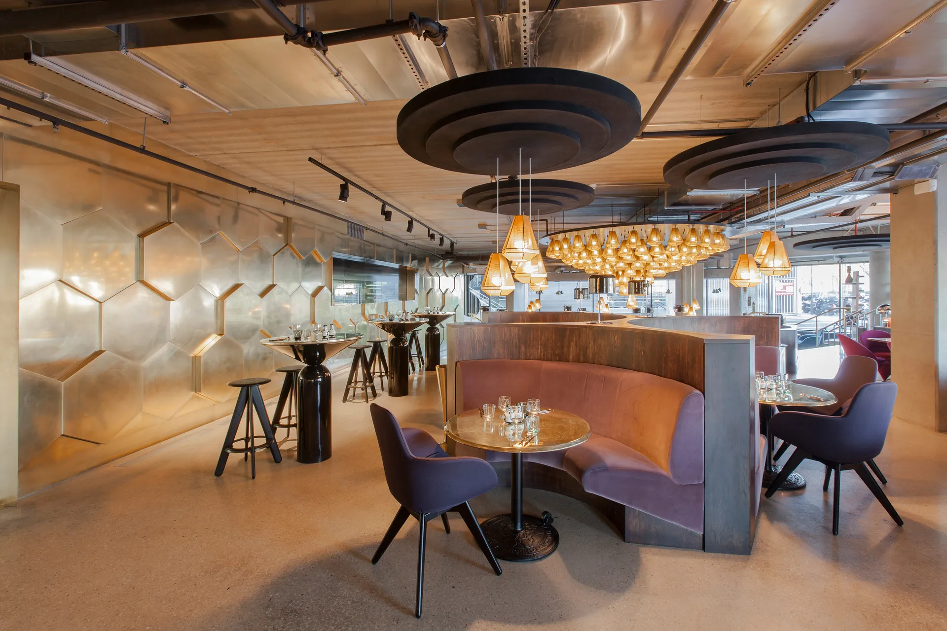 Sgabello da bar Slab 76 cm, Rovere nero Tom Dixon