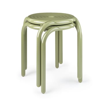 Sgabello Groove 45 cm - Muschio - Tom Dixon
