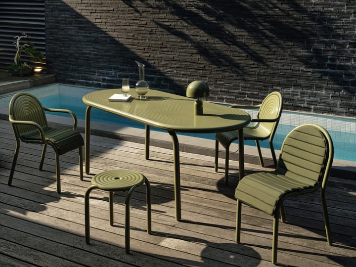 Sgabello Groove 45 cm, Muschio Tom Dixon
