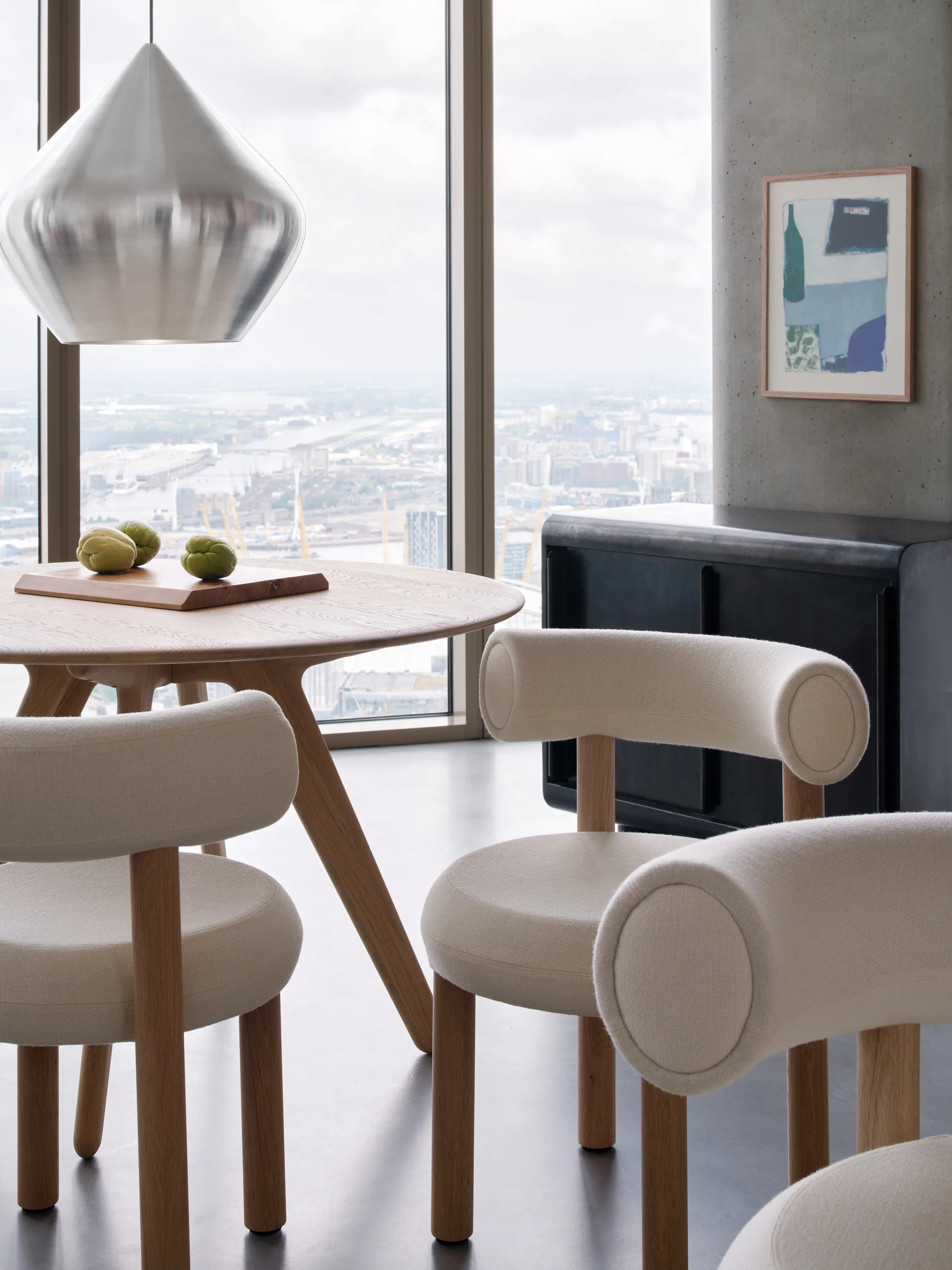 Slab tavolo rotondo large Ø120 cm, Naturale Tom Dixon