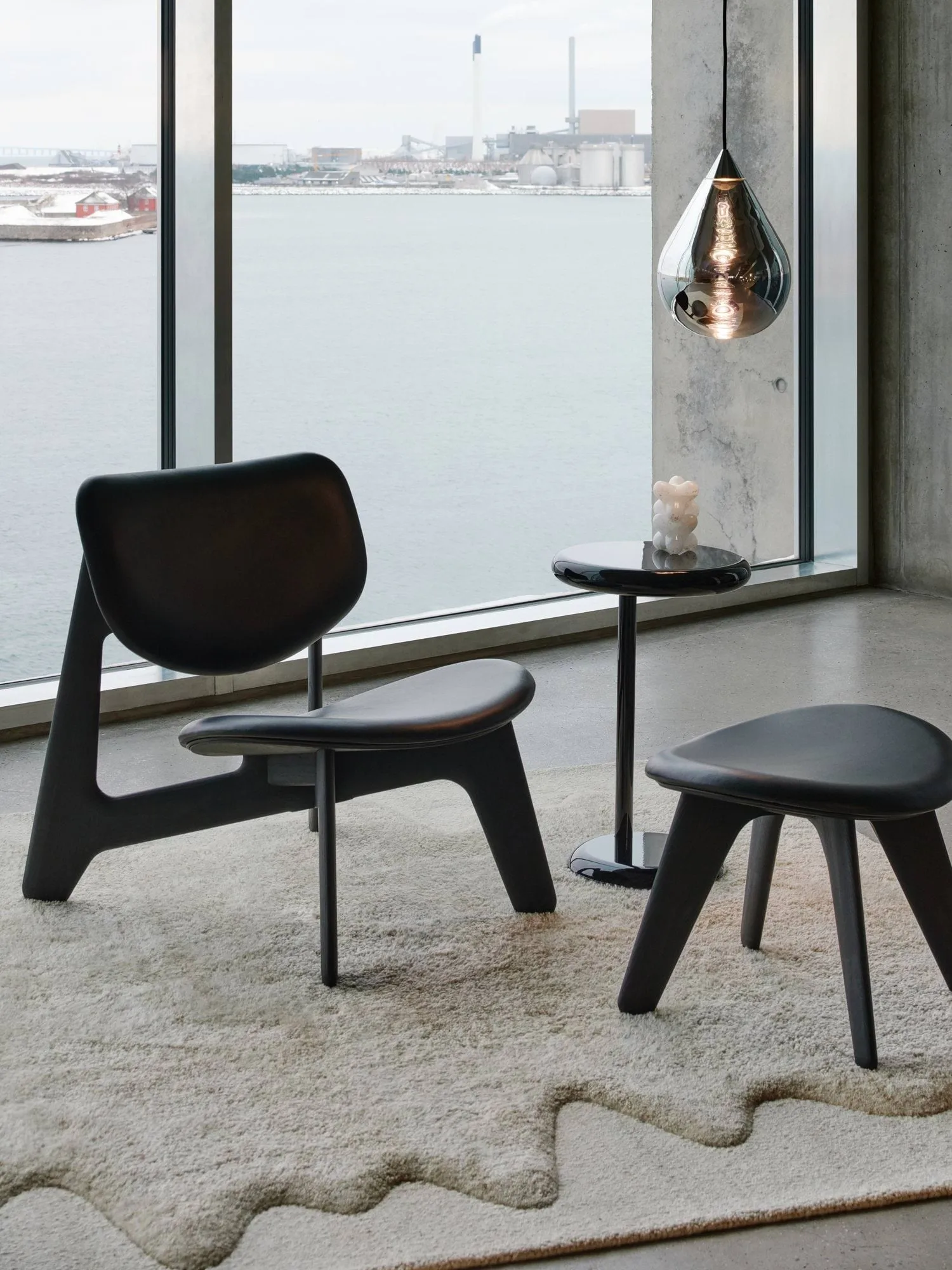 Spot tavolino, Black, Ø35x55 cm Tom Dixon