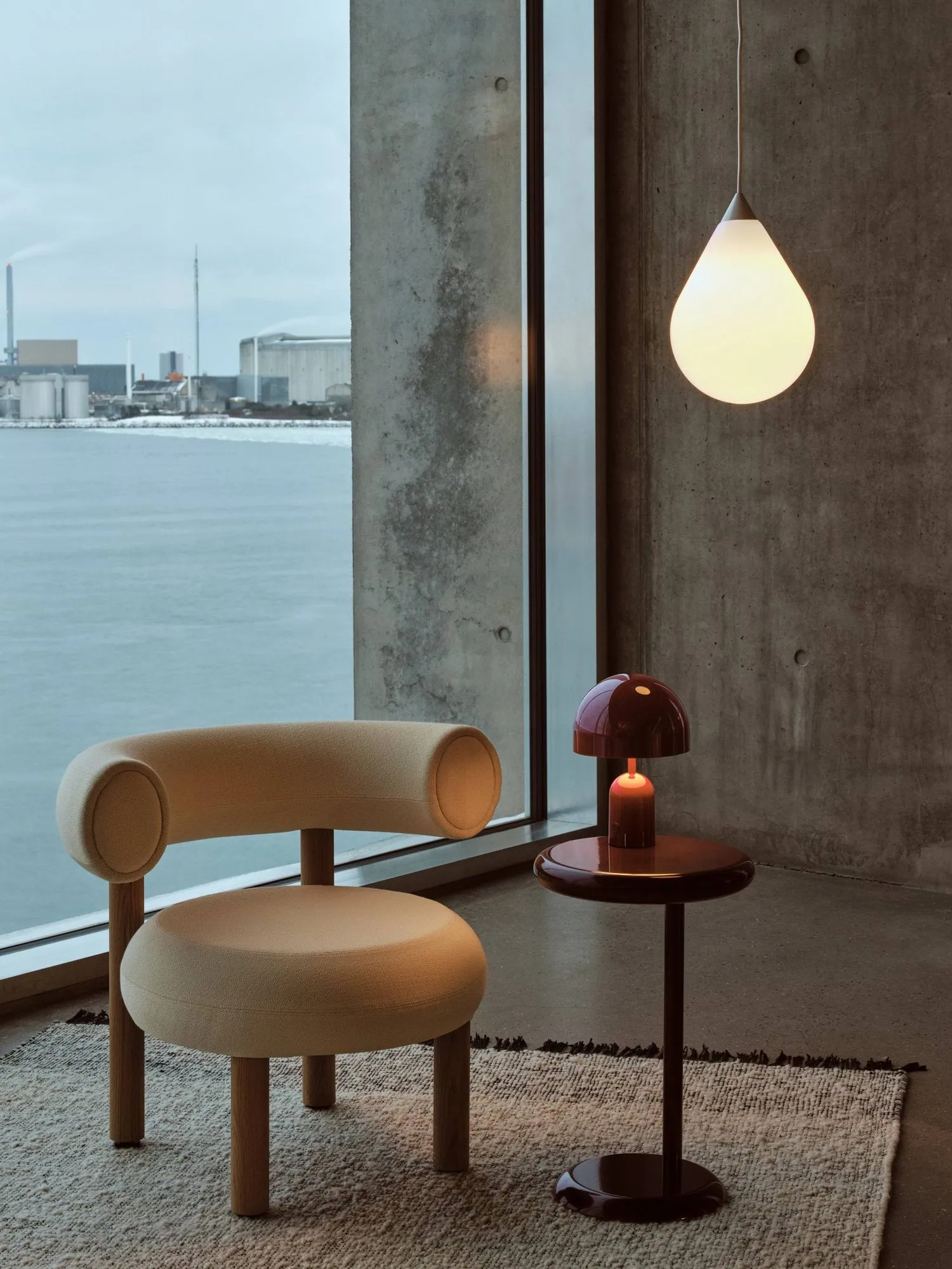 Spot tavolino, Burgundy, Ø55x33 cm Tom Dixon