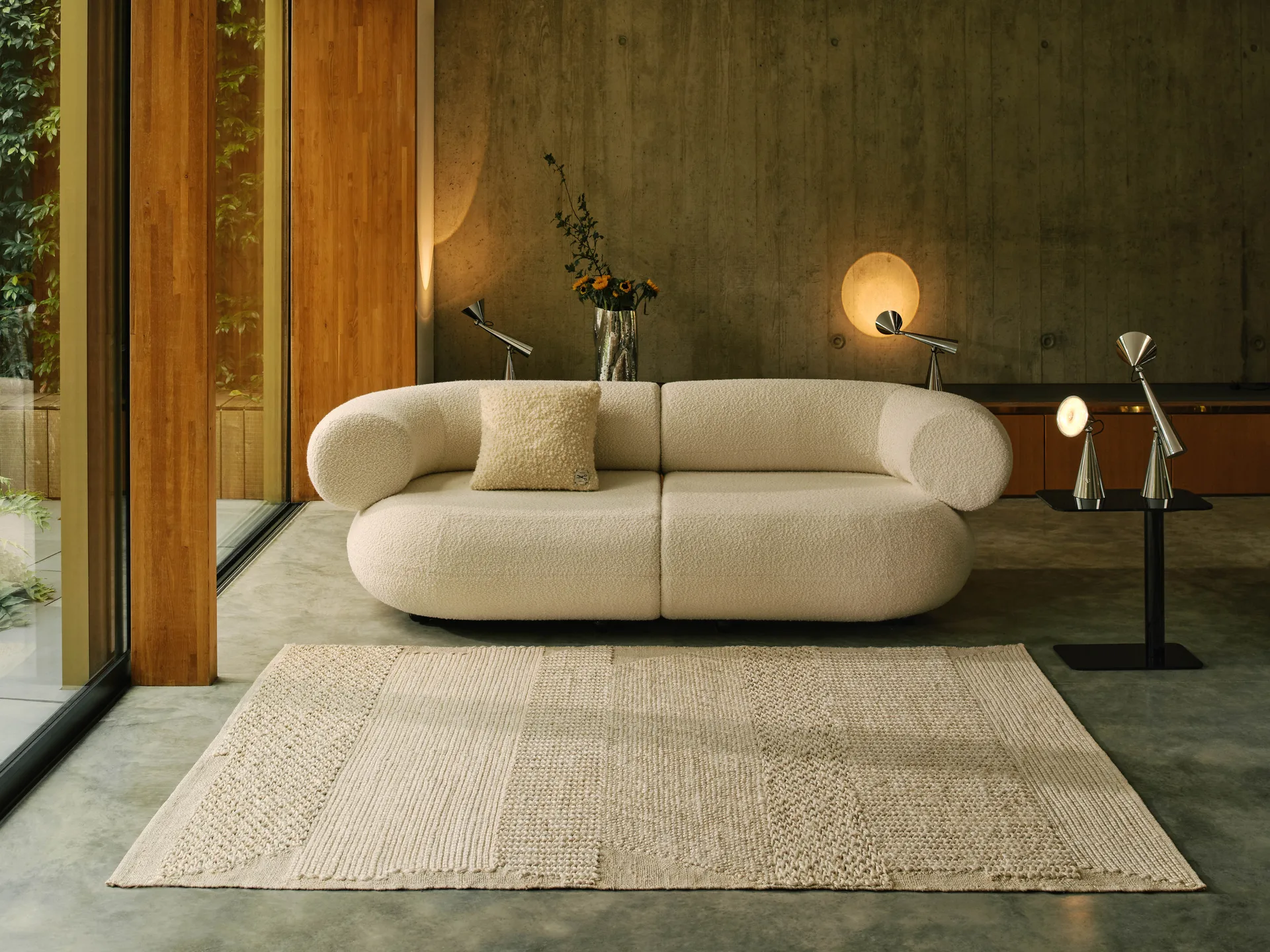 Tappeto Knotty, Bianco 170x240 cm Tom Dixon