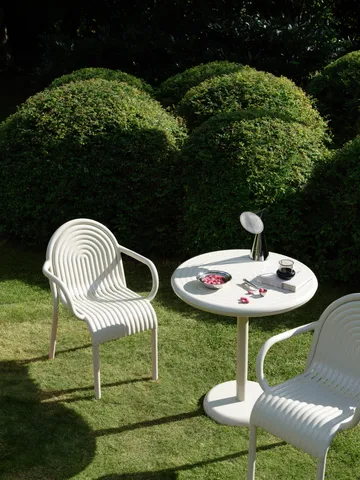 Tavolino da caffè Groove rotondo - Putty, Ø70 cm - Tom Dixon